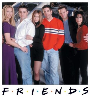 Friends Cast Pose t-shirt - Wit - XL