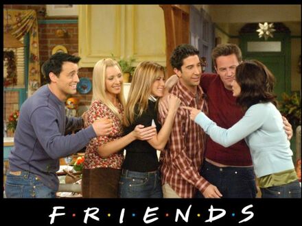 Friends Cast Shot t-shirt - Zwart - S