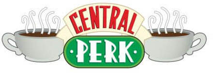 Friends Central Perk dames t-shirt - Wit - XS