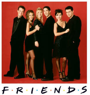 Friends Character Pose dames t-shirt - Wit - XL