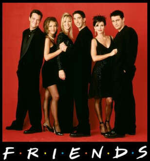 Friends Character Pose trui - Zwart - S