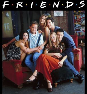 Friends Classic Character t-shirt - Zwart - L