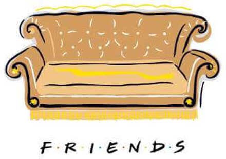 Friends Couch dames trui - Wit - L - Wit