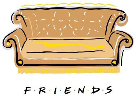 Friends Couch t-shirt - Wit - S