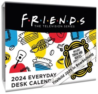 Friends Desk Block Calendar 2025 - Tagesabreißkalender (Browntrout) - Danilo Promotions Ltd