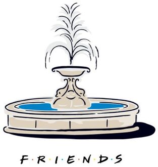 Friends Fountain t-shirt - Wit - M