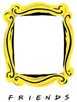 Friends Frame t-shirt - Wit - 3XL