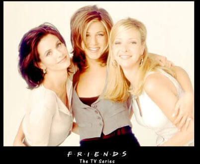 Friends Girls dames t-shirt - Zwart - M