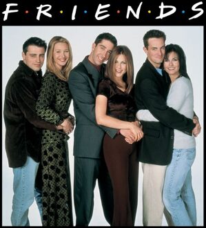 Friends Group Shot t-shirt - Zwart - M