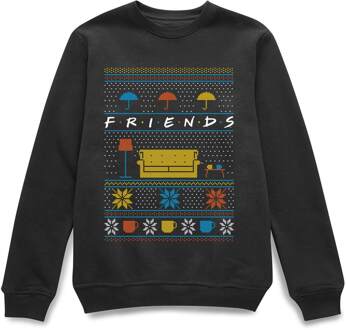 Friends Sofa Knit Christmas trui - Zwart - S