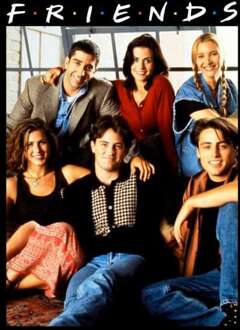 Friends Vintage Character Shot trui - Zwart - XL