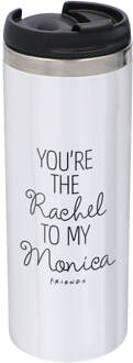 Friends You're The Rachel To My Monica Stainless Steel Thermo Travel Mug - Metallic Finish