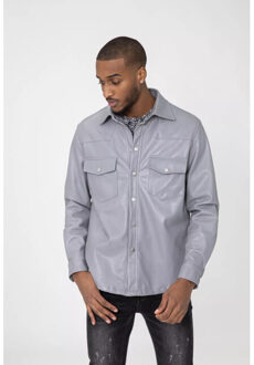 Frilivin tussenjas skyleder voorzakken met knopen - - maat L Grijs