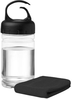 Fris verkoelende handdoek - maat One size Zwart