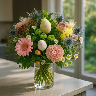 Fris voorjaars Paasboeket