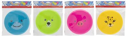 Frisbee met dierenprint 23cm Multikleur