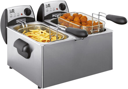 Fritel FR 1355 Duo Friteuse Zilver