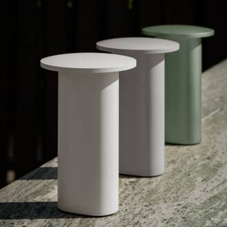 Fritz Hansen LED tafellamp op batterijen Solae, wit, aluminium, IP44