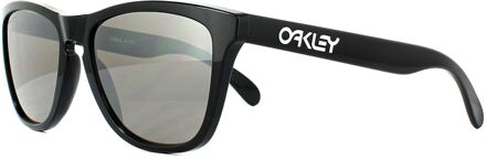 Frogskin Polished Black Zonnebril 0OO9013 9013C4 55 - Zwart