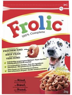 Frolic Adult Krokante brokken - Hondenvoer - Rund - 3 kg