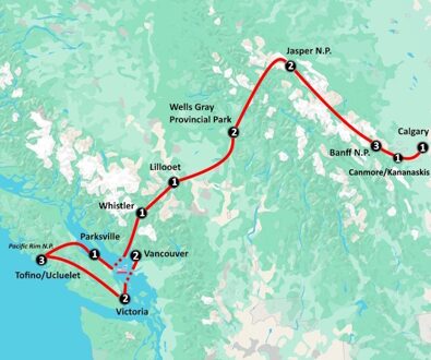 From Coast to Mountains (21 dagen)