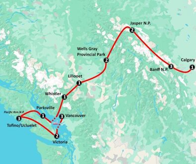 From Rockies to Ocean (21 dagen)