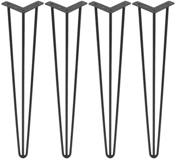 (from Spain) Universal Coffee Table Legs 28 Inch 10mm Tube Modern Furniture Legs 4 PCS/Set Hairpin Legs Durable Home Accessories