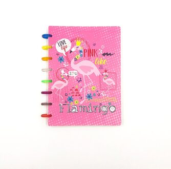 Fromthenon H Planner Disc Gebonden Notebook Journal Ring Binding Binder Spiraal A5 Notepad Briefpapier Kantoor & School Supplies flamingo