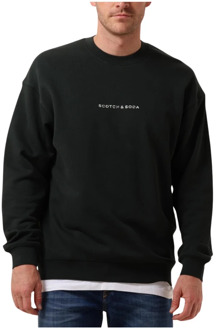 Front Chest Logo Sweater Heren donkergroen