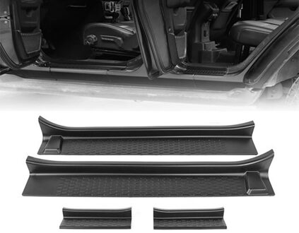 Front Entry Guards Instaplijsten Plaat Protectors Voor Jeep Wrangler Jl + Voor Jeep Gladiator Jt + Abs Deur Drempel bar Stri