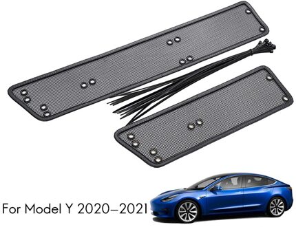 Front Kofferbak Insert Netto Insect Screening Mesh Cover Trim Fit Voor Tesla Model Y Bescherming Kit