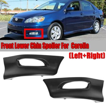 Front Lower Body Kit Bumper Lip Cover Spoiler Voor Toyota Corolla 2005 S Xrs Fabriek Stijl 2 Stuks