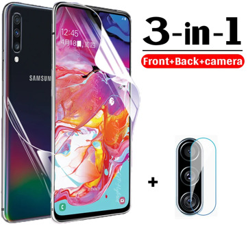 Front + Back Hydrogel Film For Samsung M10 A10 A10S A20 A30 A40 A70 A70S A80 A01 A10E A20E A20S A30S A50 A50S Camera Lens Film