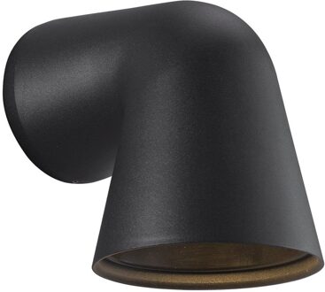 Front Single Wandlamp Zwart