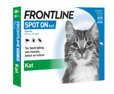 Frontline Spot On - Vlooien en tekenpipet - 3 pipetten