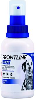 Frontline Spray Anti vlooienmiddel en tekenmiddel - Hond en Kat - 100 ml