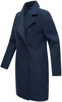 Frostjuwel dames overgangsmantel met elegante strependetails Blauw - 3XL
