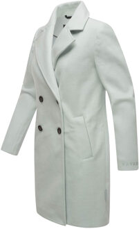 Frostjuwel dames overgangsmantel met elegante strependetails Blauw - XS