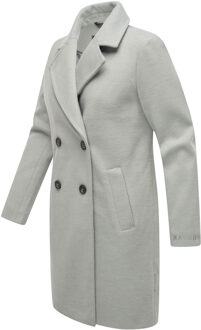 Frostjuwel dames overgangsmantel met elegante strependetails - maat XS Grijs