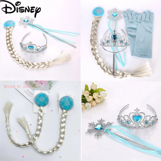 Frozen 2 Toys For Girls Disney Princess Elsa Crown Magic Wand Gift Set Children Kids Party Accessories Frozen Toys Juguetes Toy