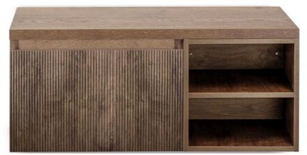 Frozen 3D Badmeubelset 100 cm - Greeplijst in Kleur - Wastafel Regaalkast met Bovenblad Charleston