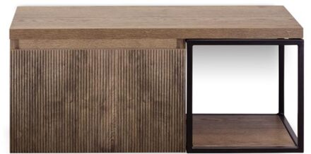 Frozen 3D Badmeubelset 100 cm - Greeplijst in Kleur - Zwart Frame - Wastafelbovenblad Charleston