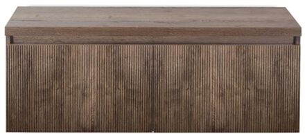 Frozen 3D Badmeubelset 120 cm - Greeplijst in Kleur - Inclusief Wastafelbovenblad Charleston