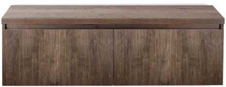 Frozen 3D Badmeubelset 140 cm - Greeplijst in Kleur - Inclusief Wastafelbovenblad Charleston