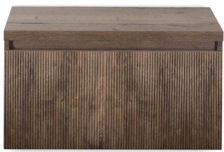 Frozen 3D Badmeubelset 80 cm - Greeplijst in Kleur - Inclusief Wastafelbovenblad Charleston