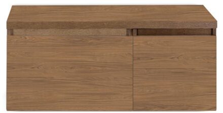 Frozen Badmeubelset 100 cm - Greeplijst in Kleur - Wastafel Onderkast met Bovenblad Honey