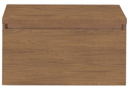 Frozen Badmeubelset 80 cm - Greeplijst in Kleur - Inclusief Wastafelbovenblad Honey