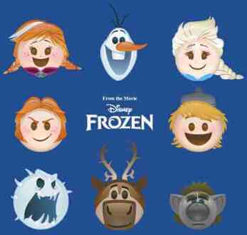 Frozen Emoji Heads T-shirt - Blauw - L
