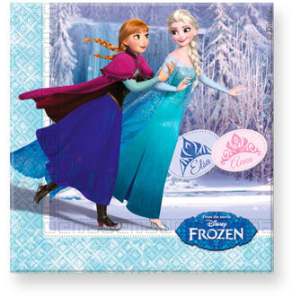 Frozen ice skating servetten - 20 stuks