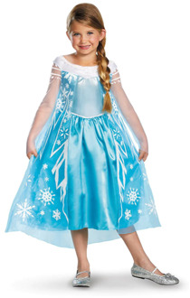 Frozen Jurk Elsa Kind Deluxe Official Blauw